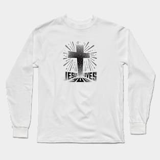 Jesus loves you - Christian saying Long Sleeve T-Shirt